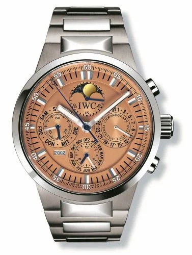 IWC GST Perpetual Calendar Stainless Steel / Salmon / French IW3756-12 (IW375612)